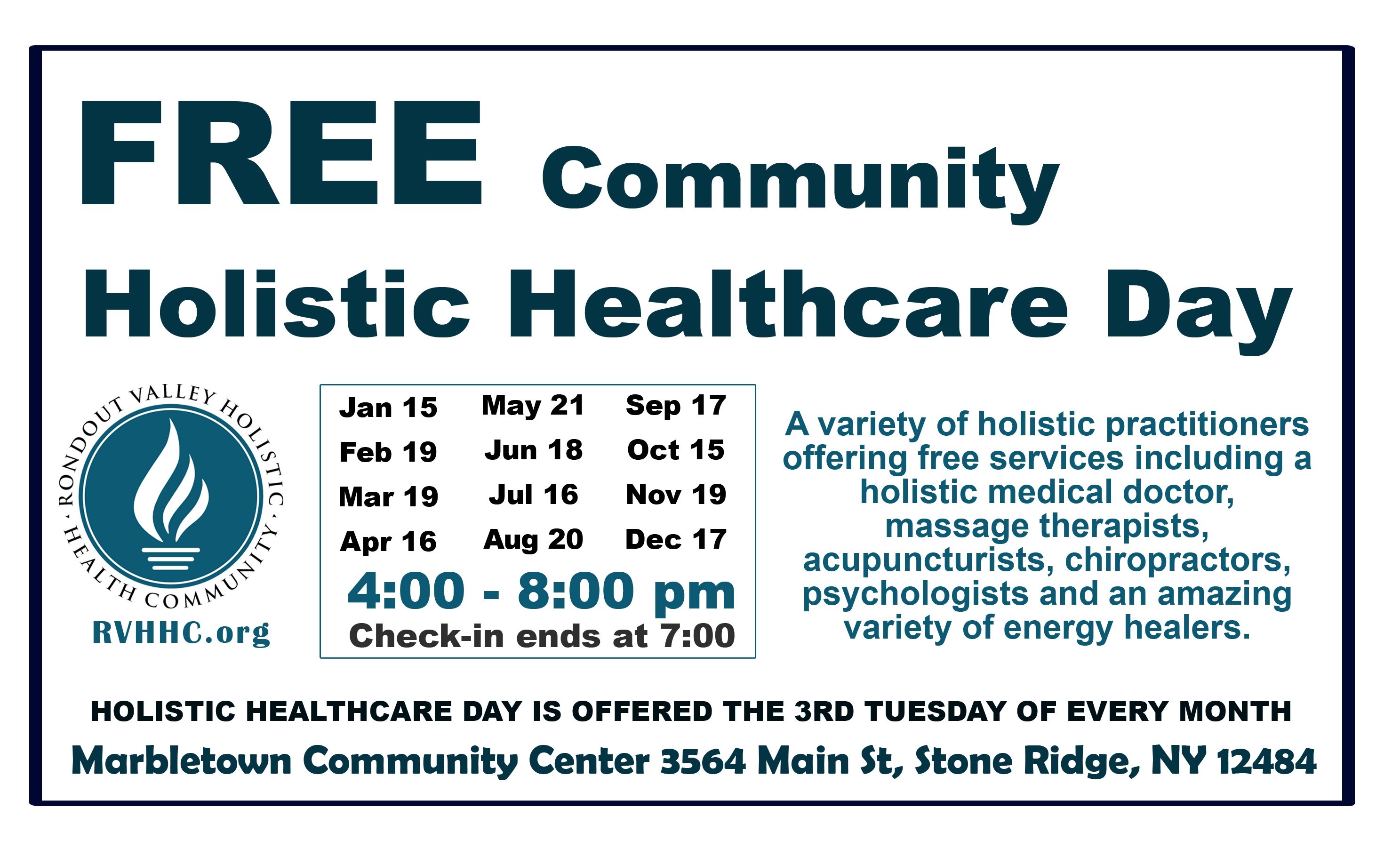 Free Holistic Healthcare Day — Holistic Health Community 